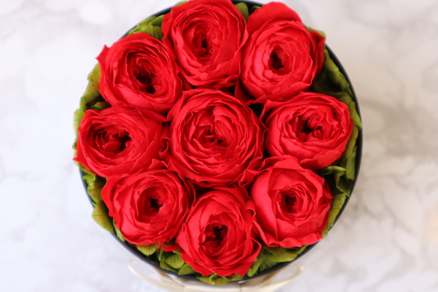 Nine Roses Box Flower Red